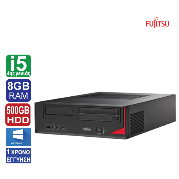 Desktop PC Fujitsu Esprimo E420 DT, Intel Core i5 4570 (4ης γενιάς), 8GB RAM, 500GB HDD, DVD, Windows 10 Pro (ΕΚΘΕΣΙΑΚΟ ΠΡΟΙΟΝ)
