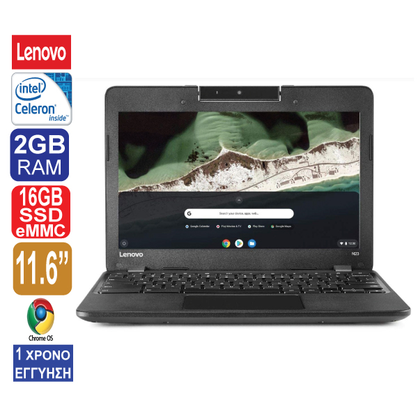 Laptop 11.6″ Lenovo Chromebook N23, Intel Celeron N3060, 2GB RAM, 16GB SSD eMMC, Web Camera, Chrome OS  
